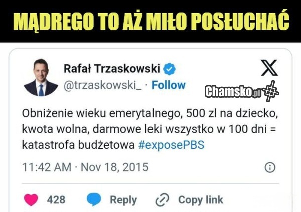 Trzaskowski, a mądrze prawie (sprzed kilku lat)