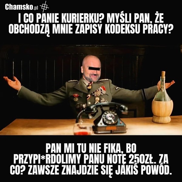Kodeks pracy nie dla kuriera panie Areczku, tylko dla zarządu