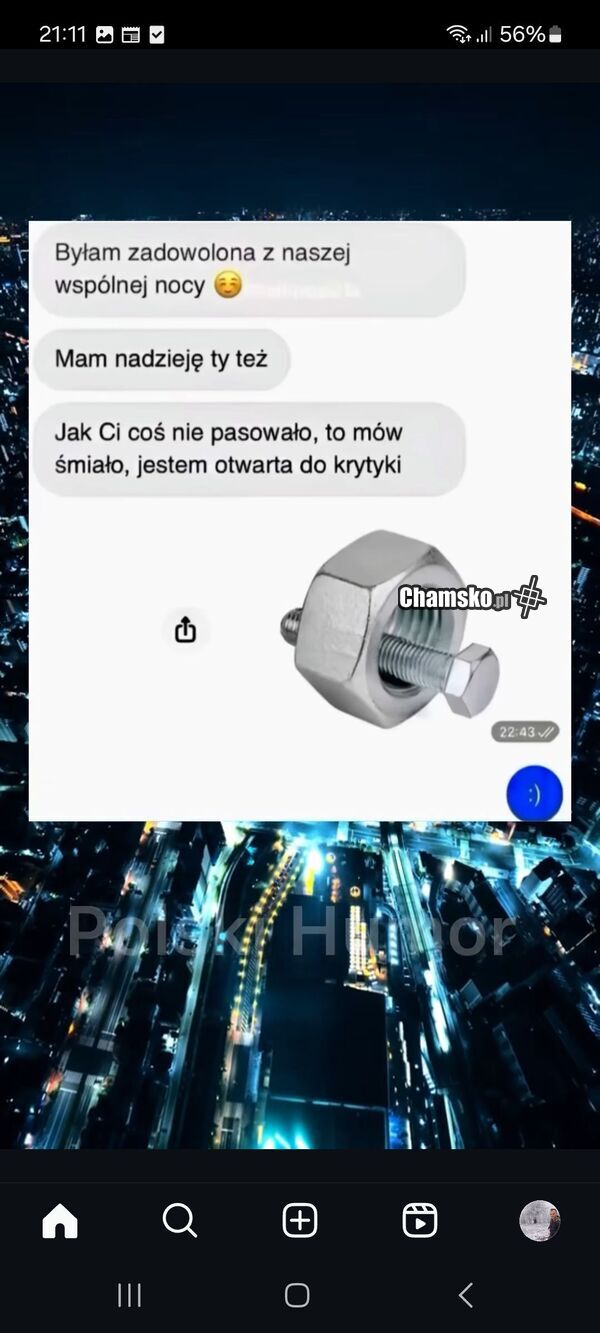 Wrażenia po wspólnej nocy