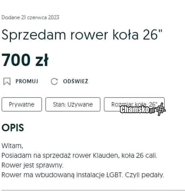 Sprzedam rower