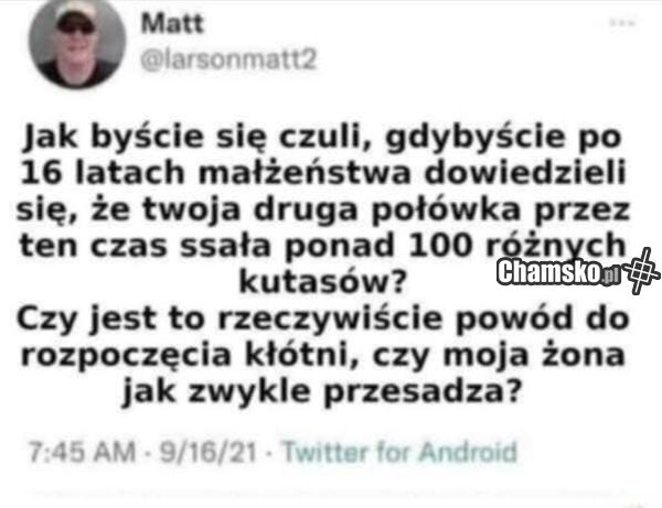 Po tylu latach małżeństwa...