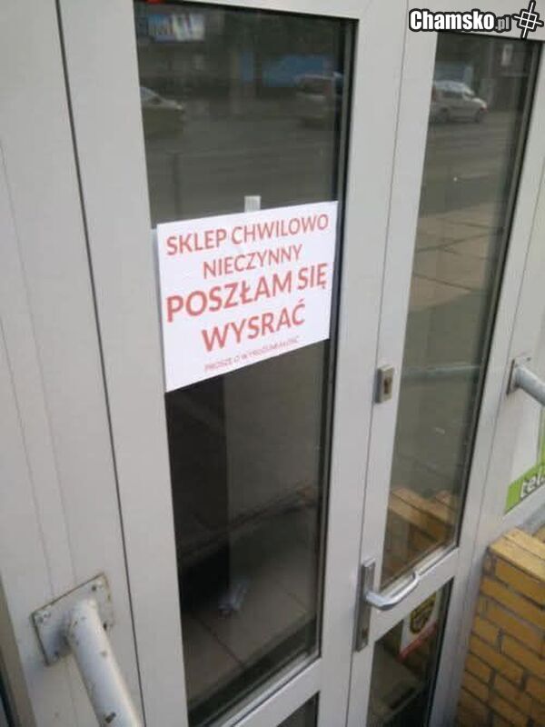 Sklep chwilowo nieczynny