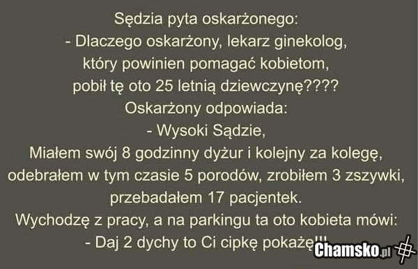 Oskarżony ginekolog