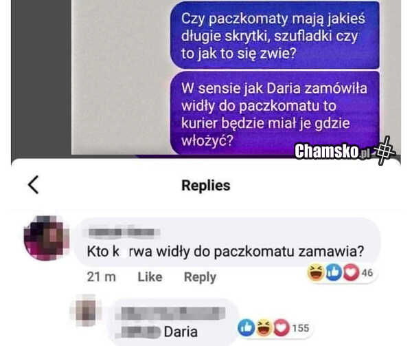 Widły do paczkomatu