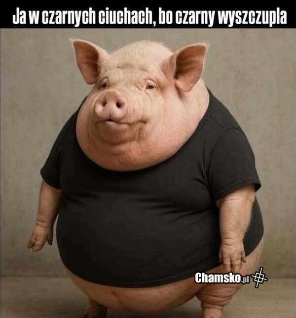 Czarny wyszczupla