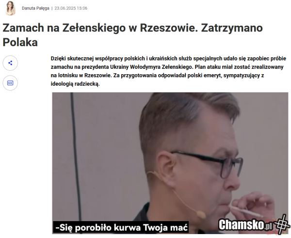 zamach zełeń