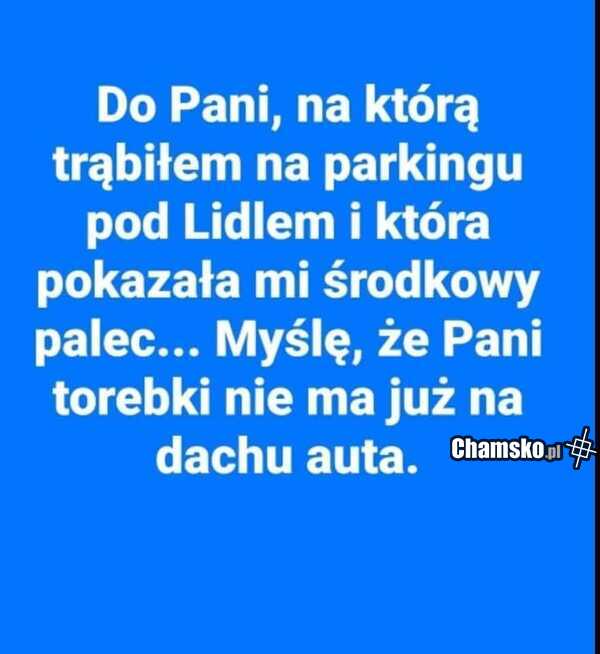 Sytuacja z parkingu