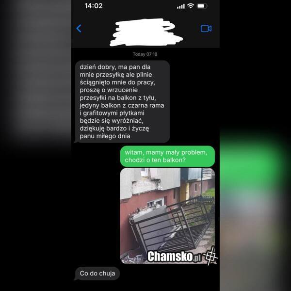 Przesyłka od kuriera