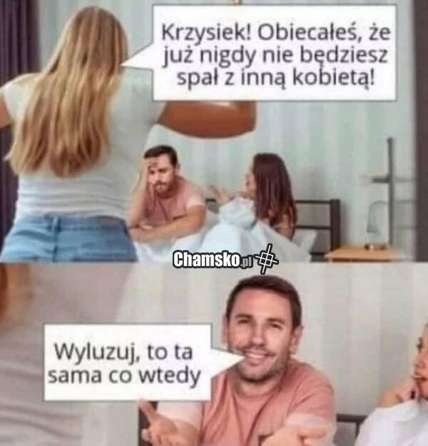 Spanie z inną