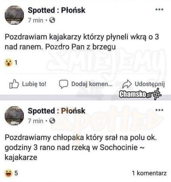 Pozdrowienia od kajakarzy