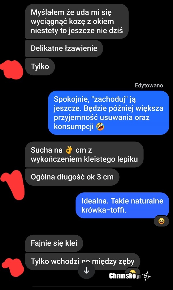 Taka tam rozmowa dwóch "dorosłych" po przebudzeniu.