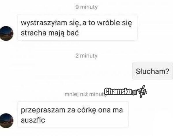 Przepraszam za córkę