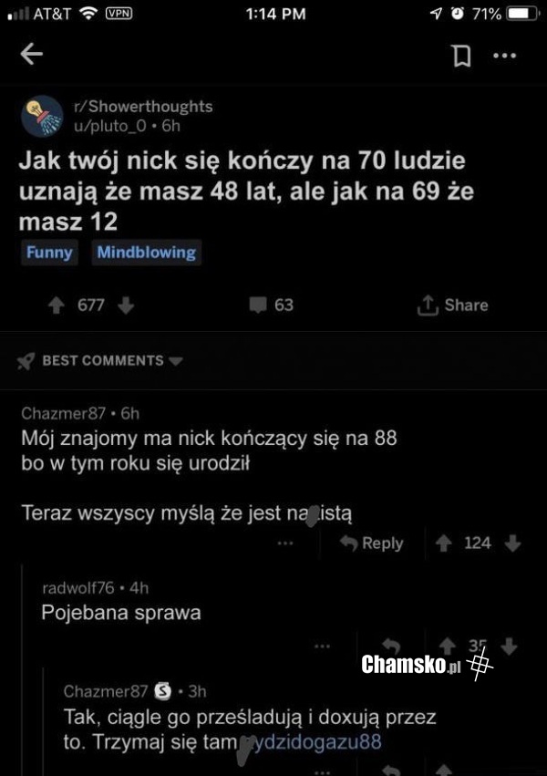 Rok urodzenia w nicku