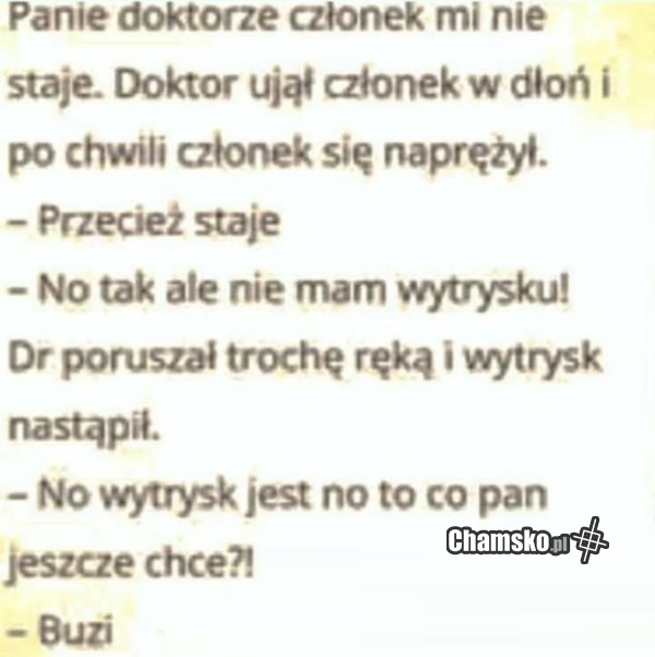 Problem z wytryskiem