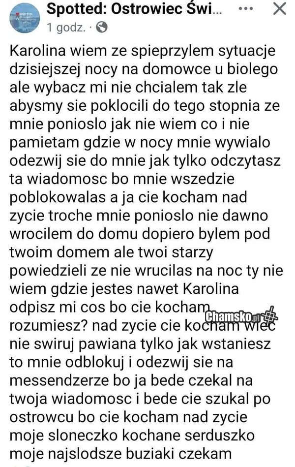 Karolina, wybacz mi