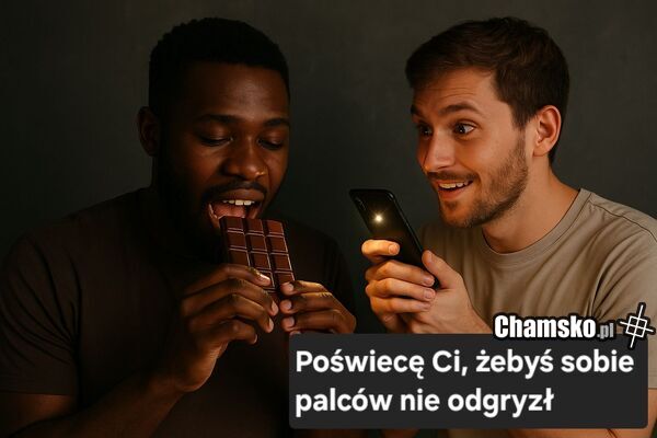 Jedzenie czekolady