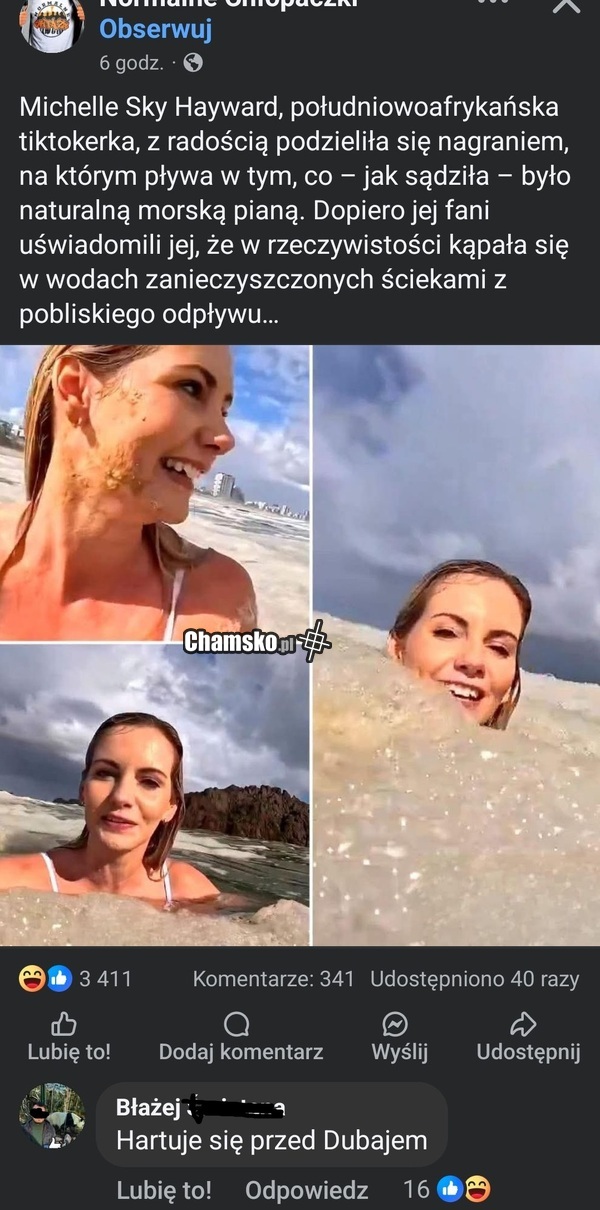 Kąpiel w morzu