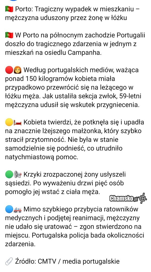 Tragiczny wypadek