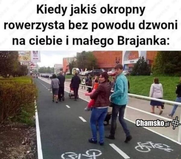 Zły rowerzysta