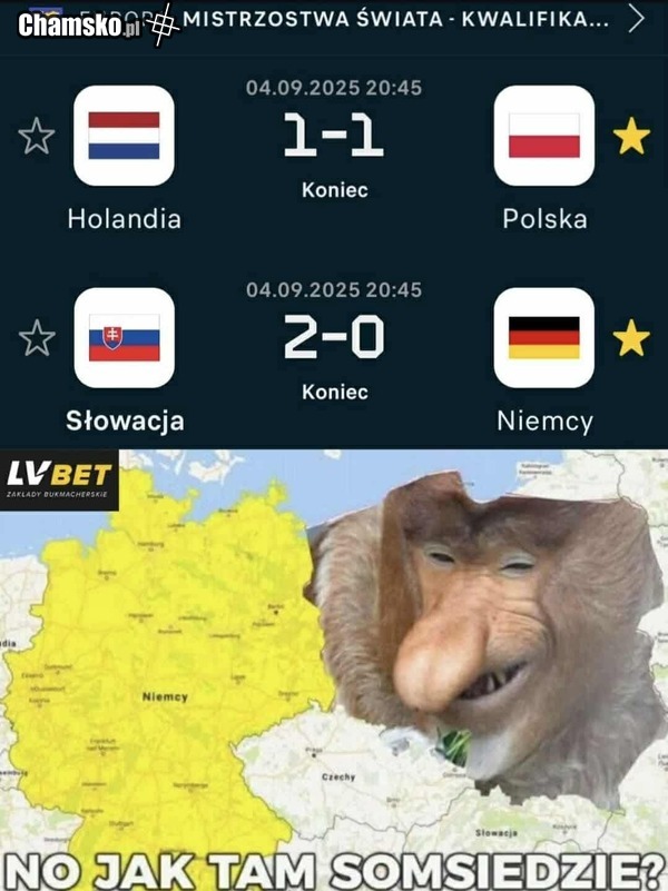 WAŻNE ŻE LEPIEJ OD NIEMCA
