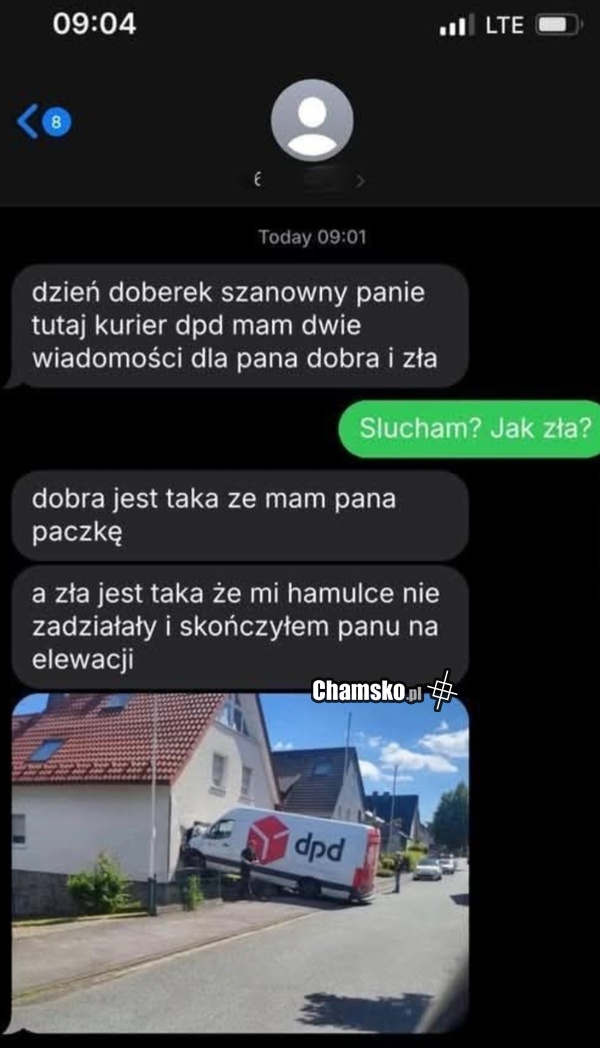 Dostawa paczki