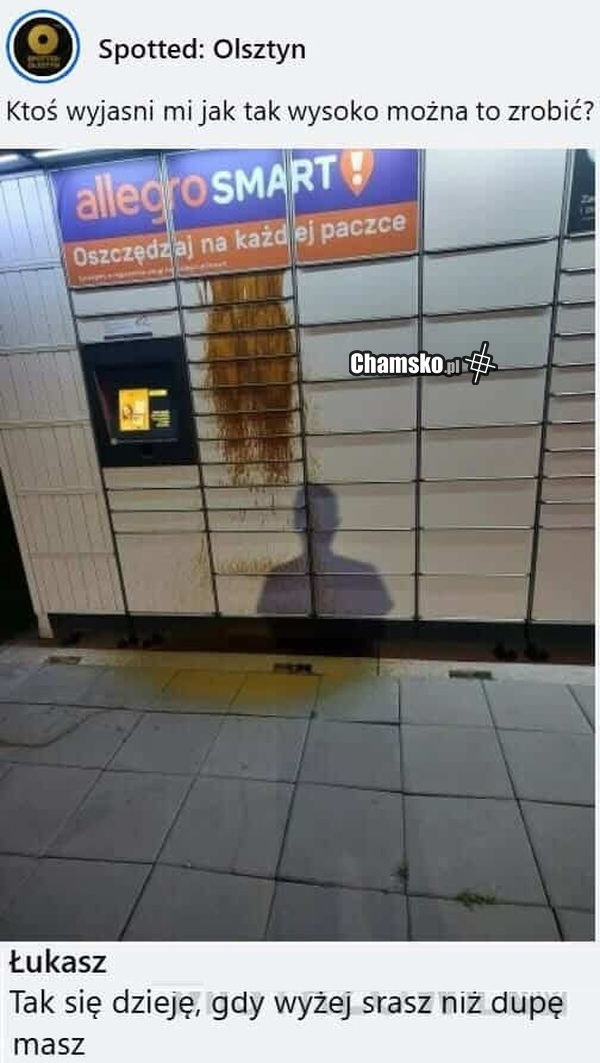Sranie do paczkomatu