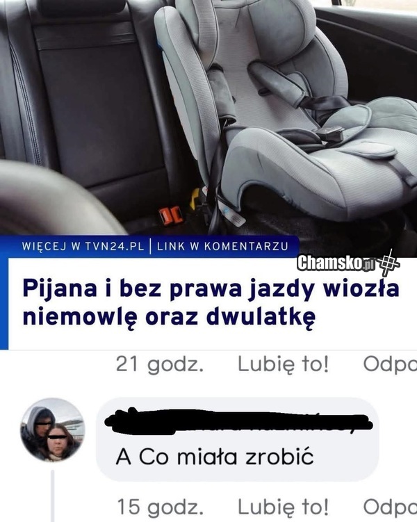 Dokładnie, no co miała zrobić?