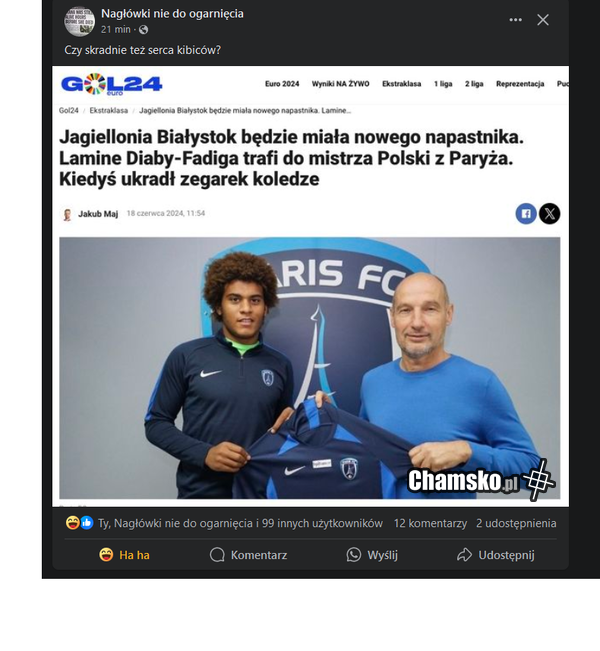 Nowy zawodnik