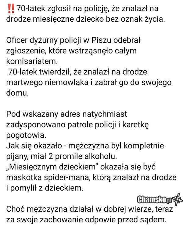 Znalezione miesięczne dziecko