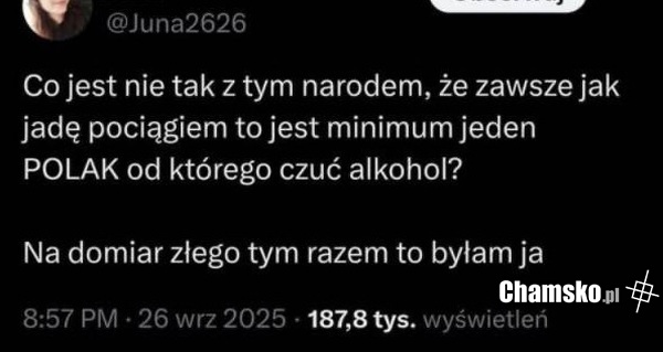 Chlanie w pociągu