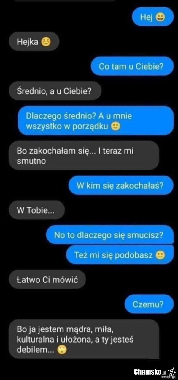 Przejrzała mnie