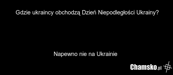Gdzie ukraincy obchodzą Dzień Niepodległości Ukrainy? Napewno nie na Ukrainie