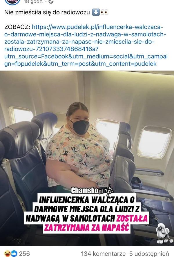 Za ile miejsc ona płaci?