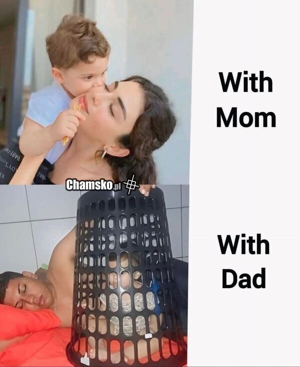 Dzieci z mamą i tatą