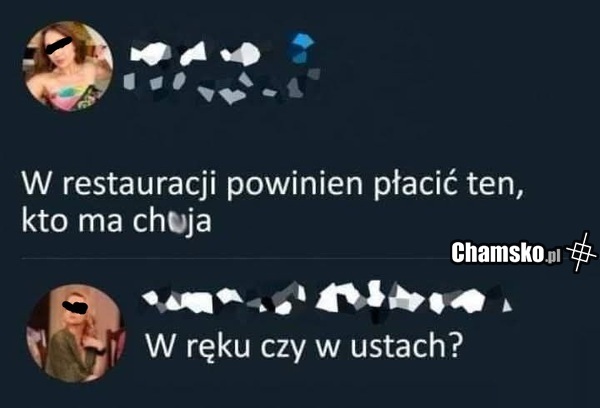 Płatność w restauracji