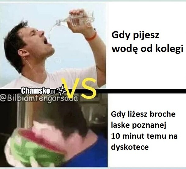 Picie wody od kumplów