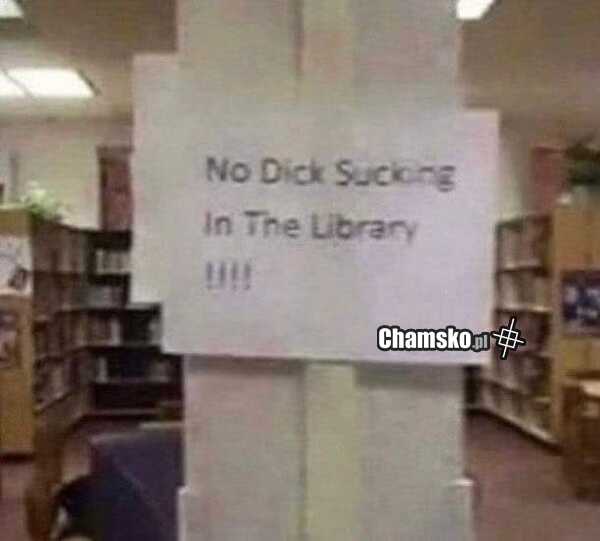 Zakaz w bibliotece
