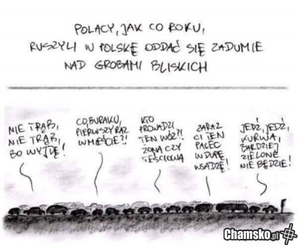 Polacy jadą na groby