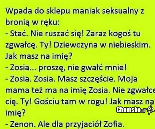 Gwałciciel w barze