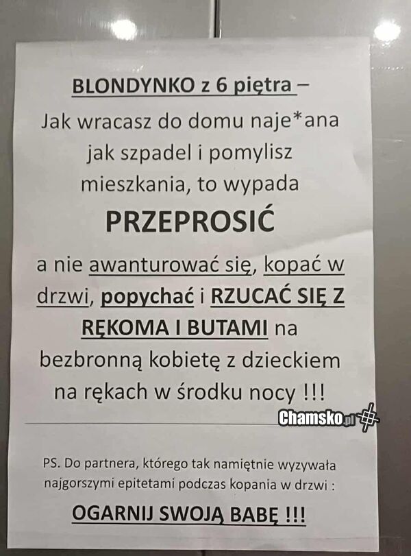 Pijana blondynka