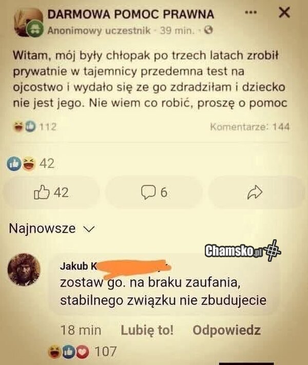 Brak zaufania