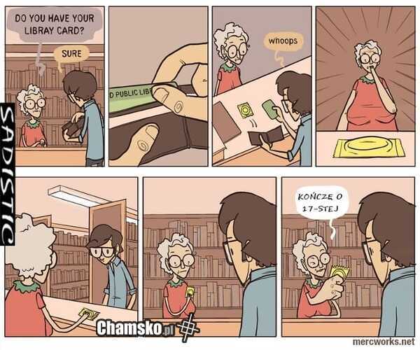 Karta z biblioteki