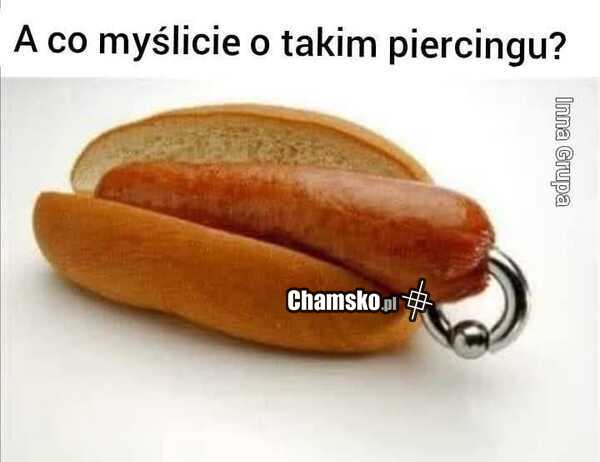 Kolczyk w parówie