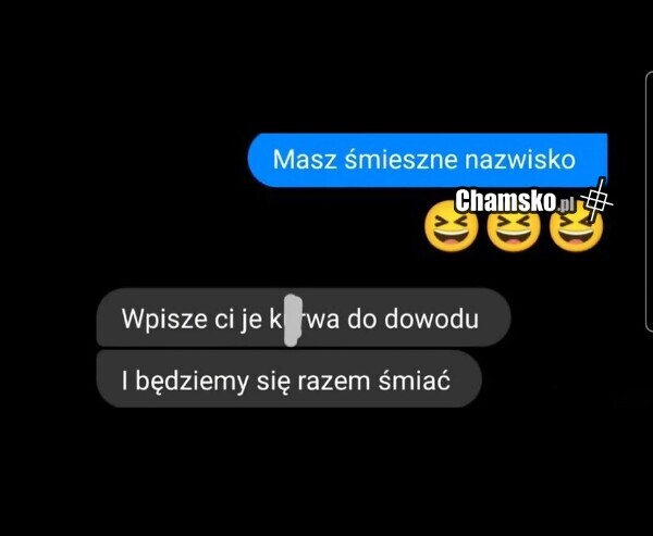 Śmieszne nazwisko