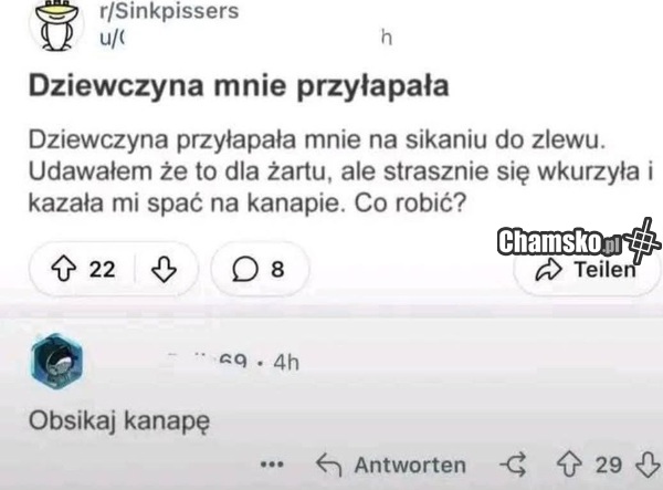 Sikanie do zlewu