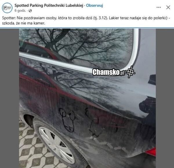 Polerka przez namalowanego kutacha