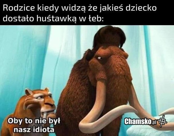 Huśtawką w łeb