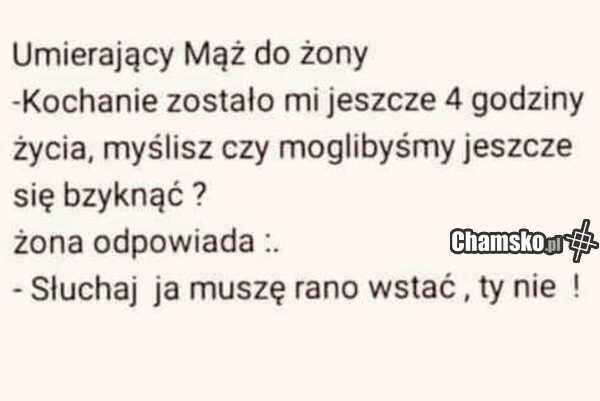 Umierający mąż