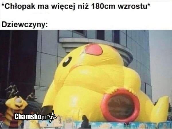 Facet powyżej 180cm