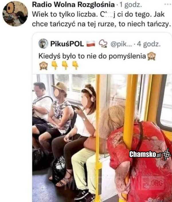 Babcia w autobusie
